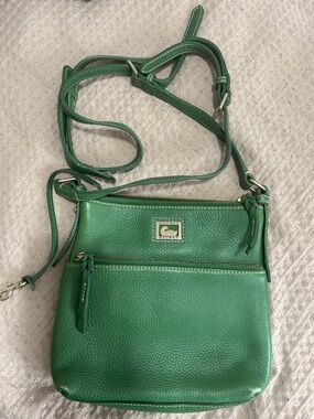 Dooney & Bourke Emerald Green Pebble Leather Crossbody